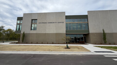 Front exterior of the new Kentwood Community Center.