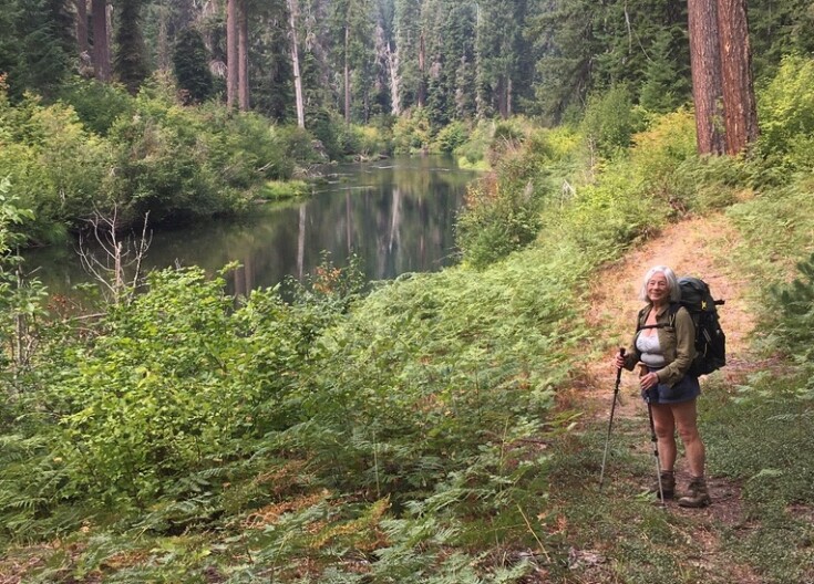 Diana Coogle takes a hike