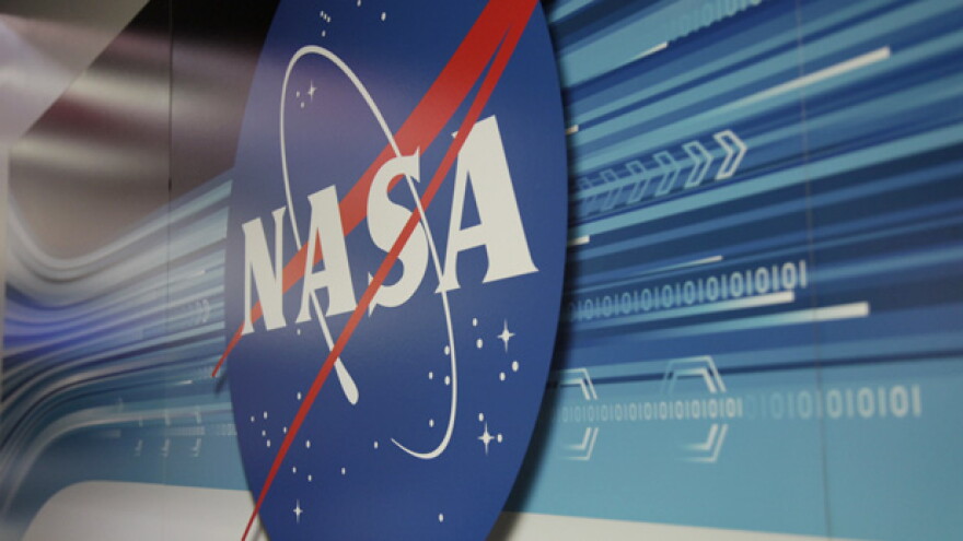 NASA logo wall spot