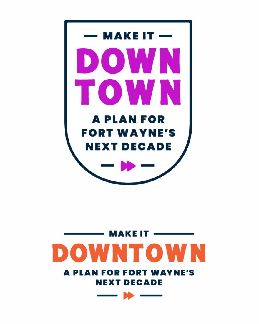 These two logos were released by city officials to accompany their next decade of Downtown Fort Wayne development.