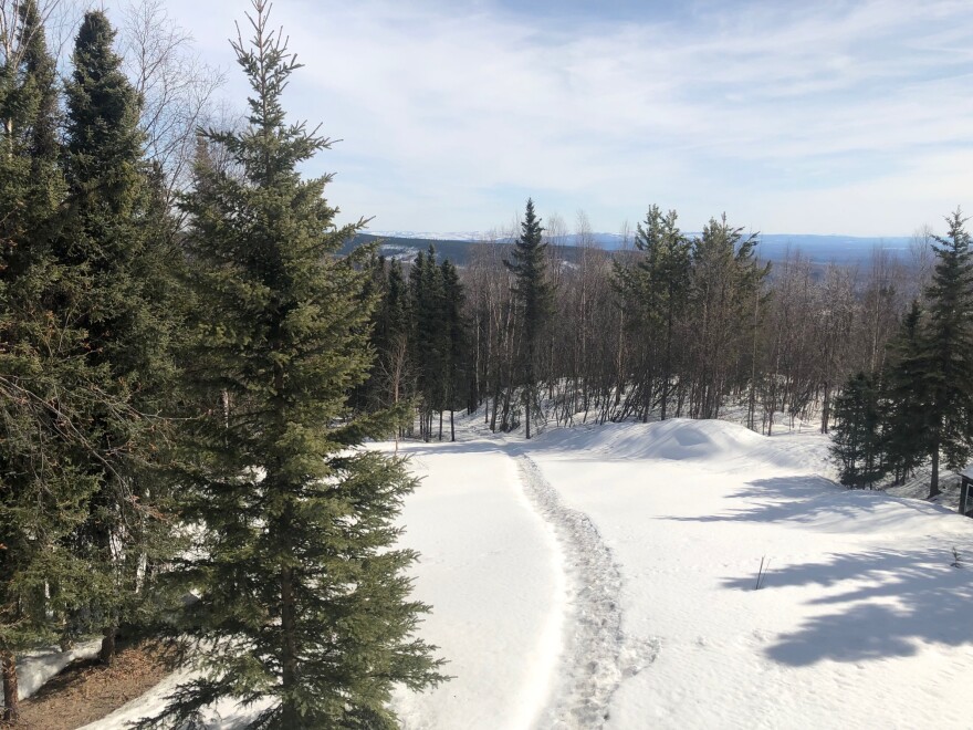 A sunny dry day in April.