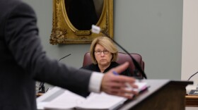 NH Supreme Court Justice Anna Barbara Hantz Marconi during oral arugments on Feb. 15, 2022.