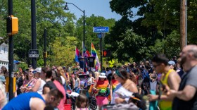 Thousands gather for the Pride parade and festival in Rochester on Saturday, July 19, 2025.