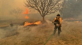 Flower Mound firefighters worked a 23-hour shift with their crew, working to contain the Smokehouse Creek Fire.