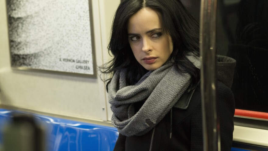 Krysten Ritter plays the believably damaged ex-superhero in Netflix's latest Marvel series, <em>Jessica Jones.</em>