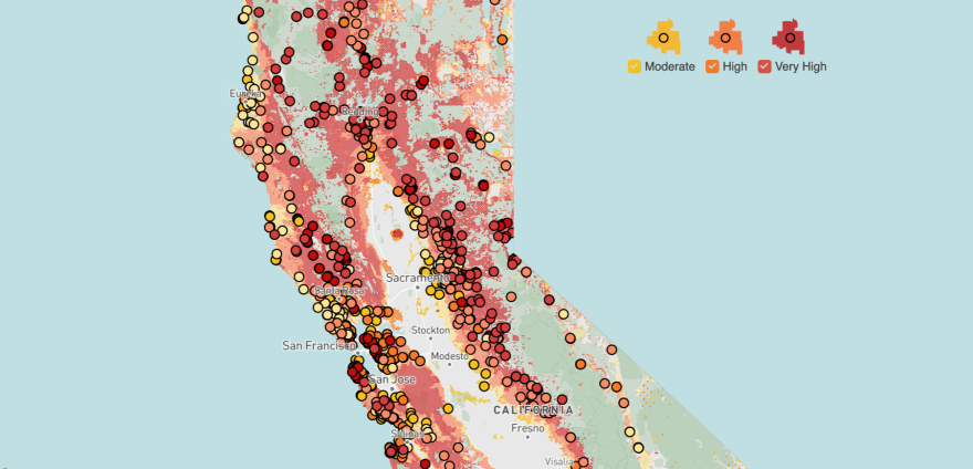 Data source: Cal Fire, the Office of the State Fire Marshal (OSFM) and EdSource data analysis