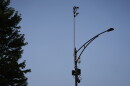 ShotSpotter equipment overlooks the intersection of South Stony Island Avenue and East 63rd Street in Chicago. Chicago cut ties with the company in February 2024. (AP Photo/Charles Rex Arbogast)