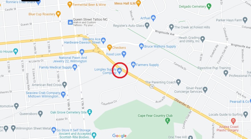 Location of the closure for October 28 - October 30.