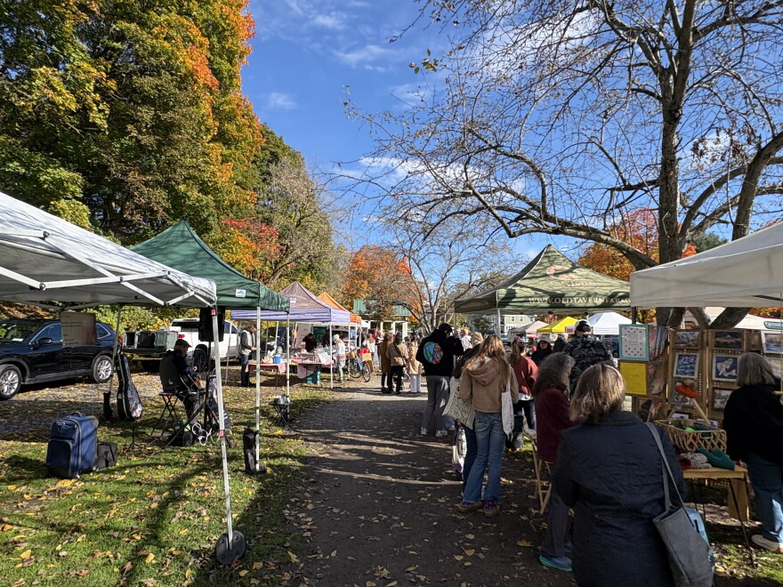 Saratoga Springs farmers market is run outdoors at Highrock Park through the end of October