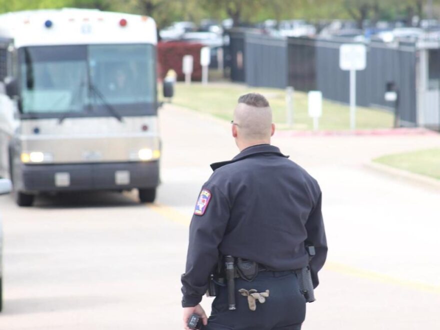 Immigration and Customs Enforcement raided a cellphone repair company in Texas on Wednesday. Buses left the site a few hours after the raid began, presumably with some of the 280 workers arrested for being in the country without proper documentation.