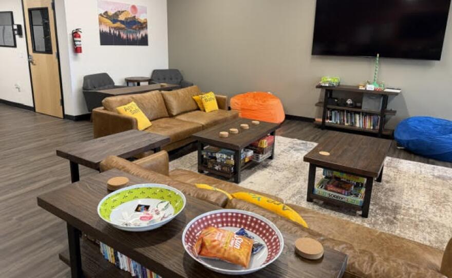 The lounge at the Jackson Street Service Center, Jan. 26, 2026.