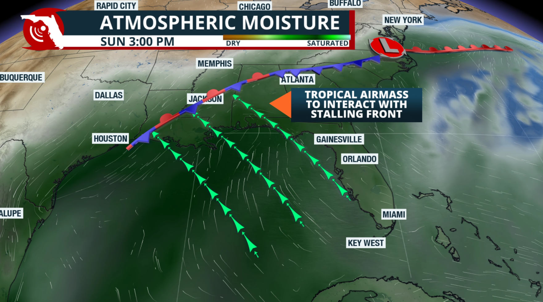 Heavy rain this weekend across parts of the Panhandle, Flood Watch in ...