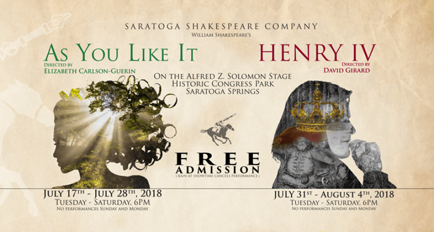 Artwork for Saratoga Shakespeare 2018