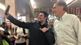 Mitt Romney meets with USU students