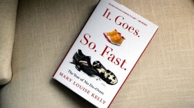 WASHINGTON,DC-MARCH 12:  Mary Louise Kelly author of the book "It. Goes. So. Fast.:The Year Of No Do-Overs",  about motherhood work/parenting balance, photographed in her home in Washington, DC on March 12, 2023.  (Photo by Marvin Joseph/The Washington Post via Getty Images)