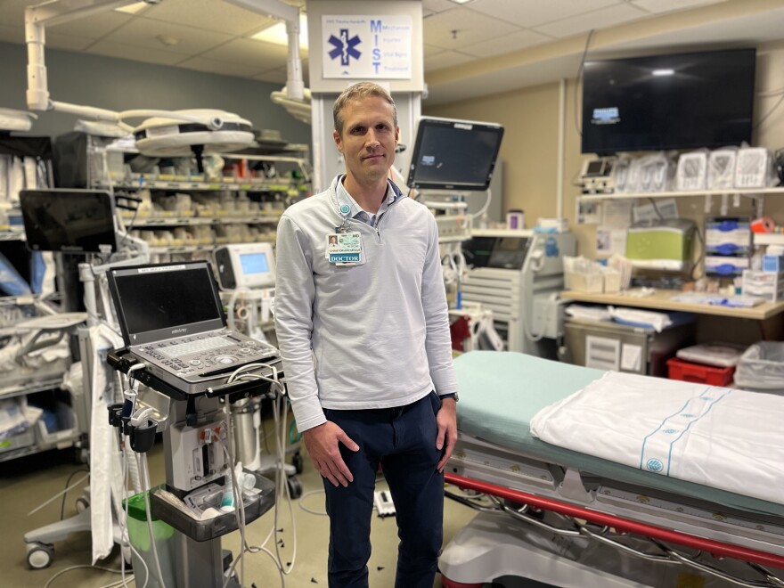 Doctor Christopher Griggs helps lead the new post-overdose response team.