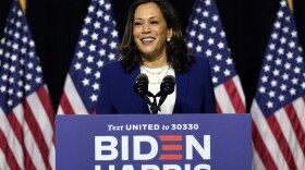 Sen. Kamala Harris  speaks after Democratic presidential candidate former Vice President Joe Biden introduced her as his running mate during a campaign event in Wilmington, Del., Wednesday, Aug. 12, 2020. (Carolyn Kaster/AP)