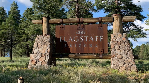 Flagstaff Arizona sign I-17 North