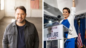 Ruben Gallego and Kari Lake