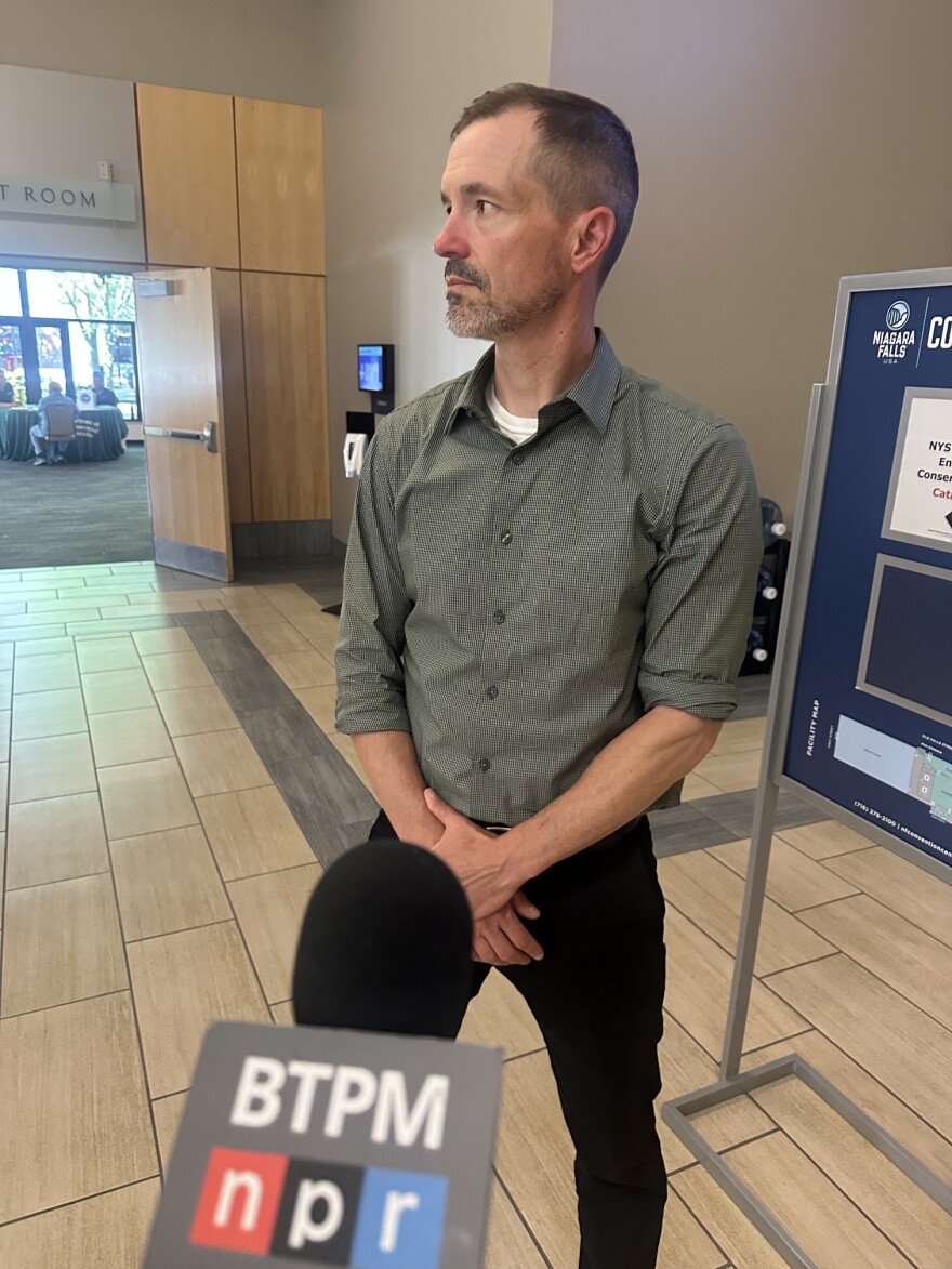 Chad Staniszewski speaks with BTPM at the public information session.