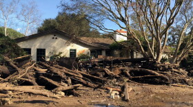 The Crail family's mudslide-damaged home in Montecito, Calif. (Courtesy of the Crail family)