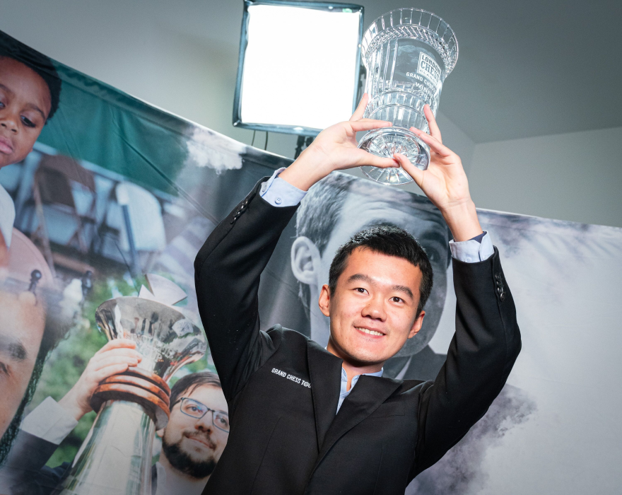 The winner of 2019 Grand Chess Tour, Ding Liren. 