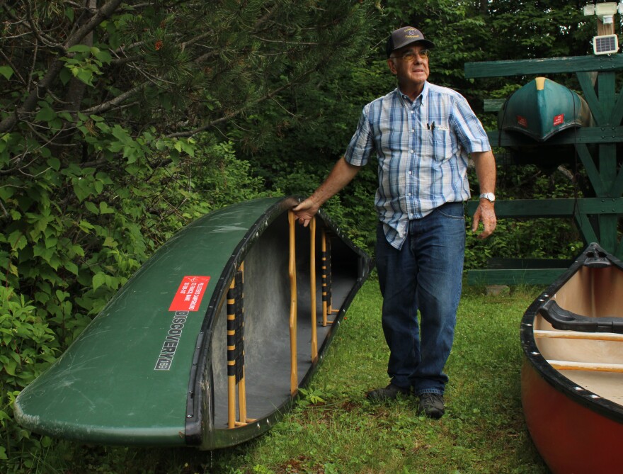 Norm L'Italien at his campground in St. Francis, on Sunday, June 28th, 2026.
