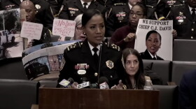 Memphis Police Chief Cerelyn "CJ" Davis defends her record before a City Council committee on Tuesday, Jan. 9.