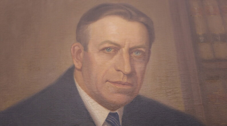 A portrait of Judge J. Waities Waring hangs in the courthouse that bears his name.