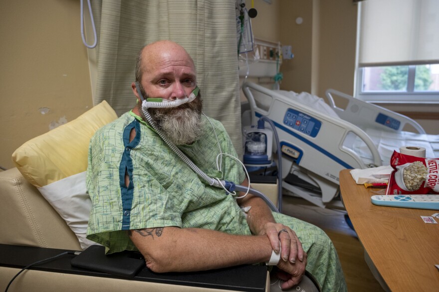 Brenton Harmison was unvaccinated when he contacted the virus, like the majority of Iowans who are currently hospitalized for COVID-19. He says Methodist Hospital's staff saved his life.