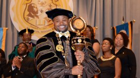 Dwaun Warmack was installed as president of Harris-Stowe State University in April 2015.