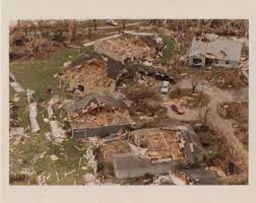 Houses destroyed in South Dade by Hurricane Andrew in 1992