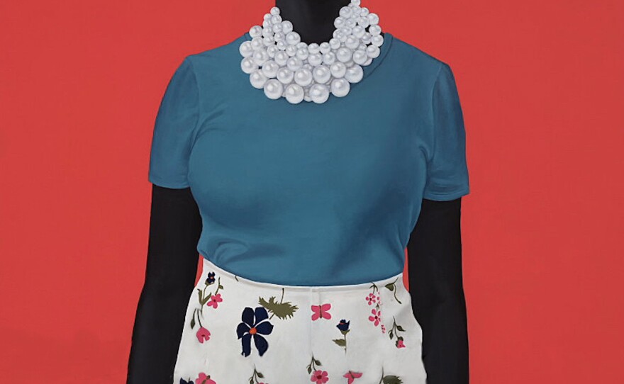 "She Had An Inside And An Outside Now And Suddenly She Knew How Not To Mix Them," by Amy Sherald, 2018.
