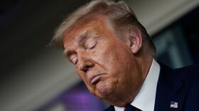 U.S. President Donald Trump speaks during a news conference in the James Brady Press Briefing Room of the White House in Washington, DC.