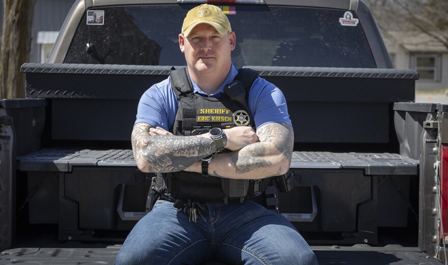 Sheriff Eric Kirsch of Wabaunsee County strives for community trust through relatability.