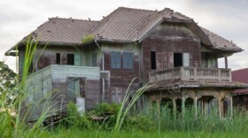 An abandoned house.