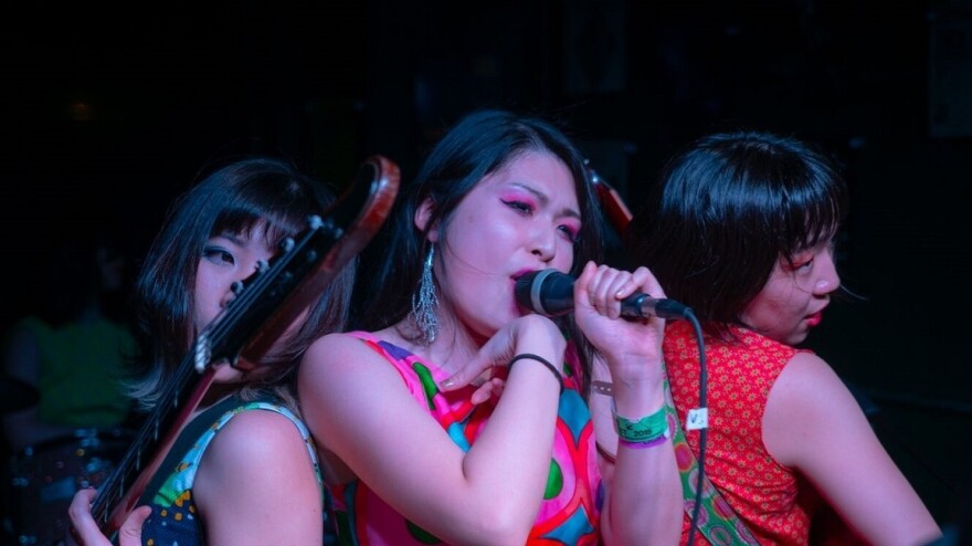 Otoboke Beaver performs at Valhalla in Austin, TX during the 2019 SXSW music festival.