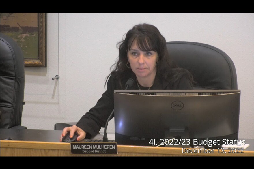 At a December 2022 meeting, Mo Mulheren, vice chair of the Mendocino County Board of Supervisors, raised concerns about using opioid settlement funds to cover a budget shortfall. But she later told KFF Health News that the use was appropriate because it made the county "whole again" after years of paying for opioid-related health insurance claims.