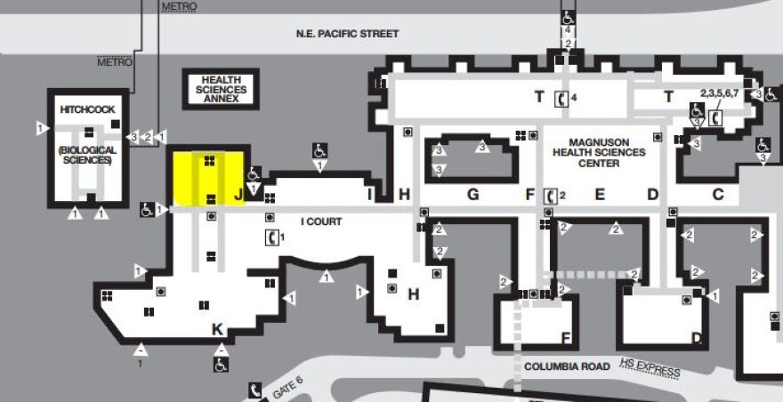 A 25-year-old woman was attacked in the Health Sciences Building at the University of Washington campus. A man who had wandered off the street found her in J-wing, a part of the Health Sciences Building.