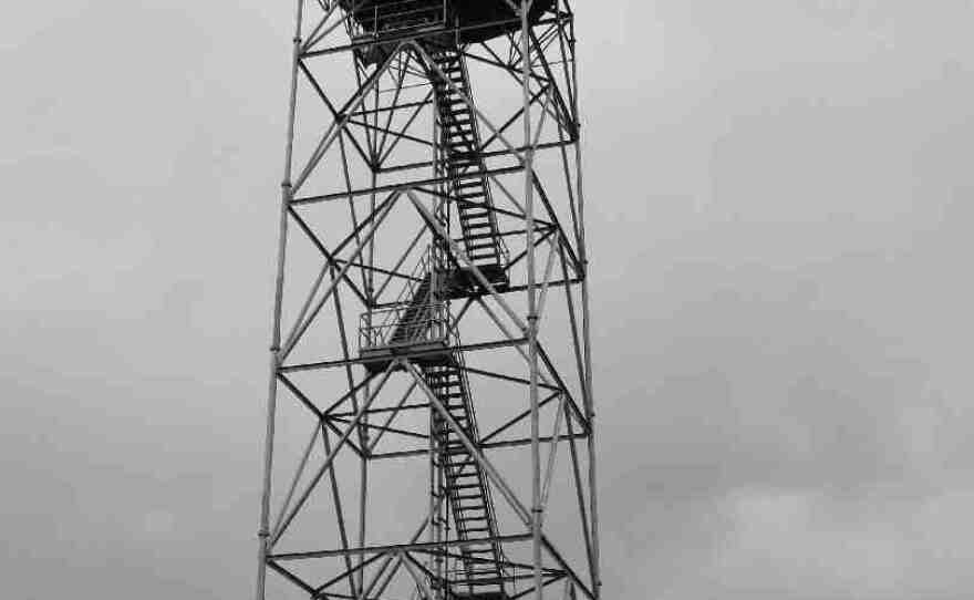 The new doppler radar tower near Hoquiam, on Washington's coast.
