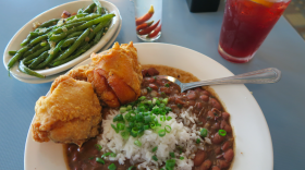 Red beans and rice at High Hat Cafe in New Orleans.