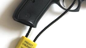 From 2011 through 2016, the majority of gun deaths in Vermont were suicides. Public health professionals are working to reduce that number by encoraging people to safely store their firearms using gun locks and safes. (Emily Alfin Johnson/VPR Photo Illustration)
