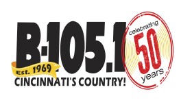 WUBE-FM's 50th anniversary logo unveiled today.