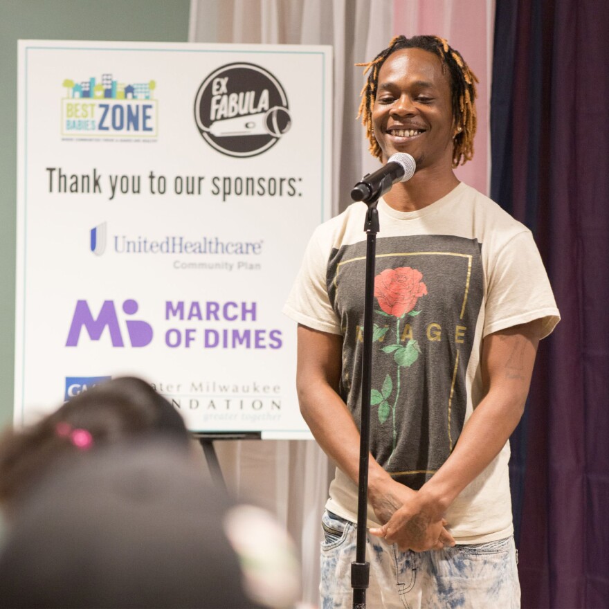 LaRoyce Patterson at the Best Babies ZoneStorySlamin 2019.