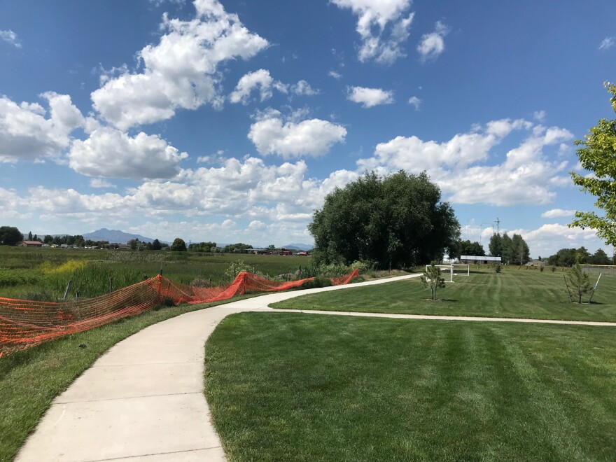 Firefly park; At night, fireflies can be seen in this area of Nibley, Utah.