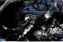 This satellite image from Thursday night shows storms forming in the Pacific Ocean, including Tropical Storm Lala located east of the Hawaiian Islands.