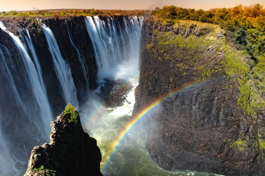 Victoria Falls sits on the border between Zambia and Zimbabwe. Photos of beautiful scenes from Africa and Haiti have been flooding the Internet in response to President Trump's reported slur.