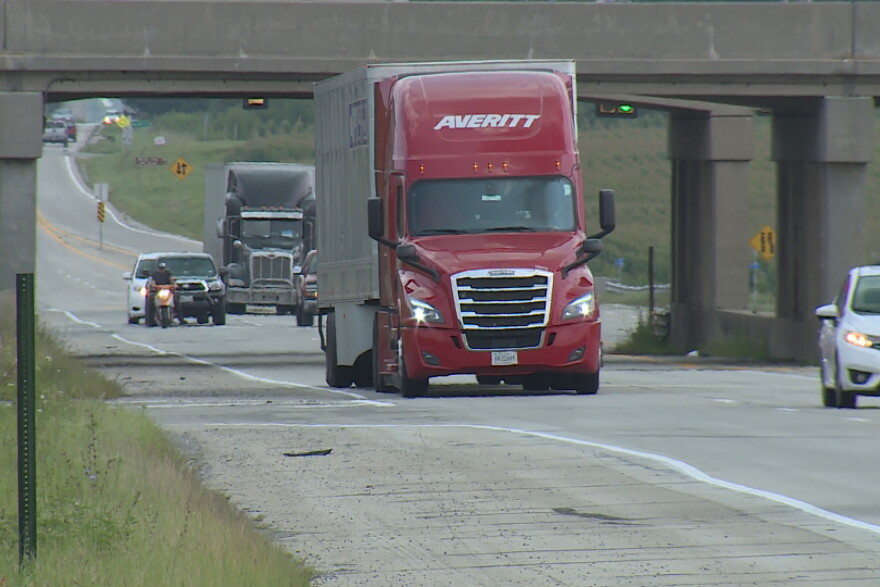 Freight companies and truck automation vendors will use partially automated truck technology on daily service runs between Columbus and Indianapolis. (WFIU/WTIU News)