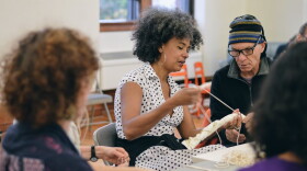 Artist Edisa Weeks at a recent Roots Party
