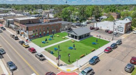 The Community Square is located on West Wall Street in Eagle River.